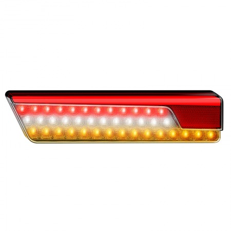 Multifunction Rear Lamp With Dynamic Indicator - Chrome LHS